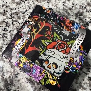 Ed Hardy Multicolor Skull Coasters